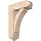 Ekena Millwork Thorton Arts and Crafts Smooth Bracket w/ Offset Brace, Douglas Fir, 7 1/2"W x 22"D x 30"H BKT0806X22X30THR03SDF - alternate 1